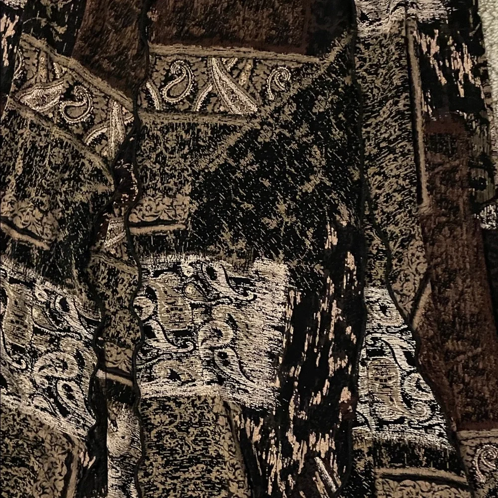 Coldwater Creek Brown and Black Maxi Skirt - Petite XS - Picture 3 of 4